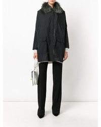 Женское темно-синее пальто от Cividini