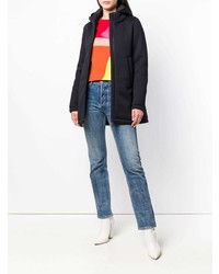 Женское темно-синее пальто от Herno