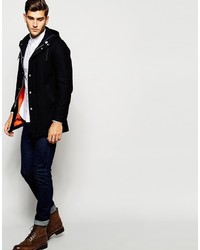 Мужское темно-синее пальто от Fidelity