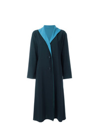 Женское темно-синее пальто от Issey Miyake Vintage