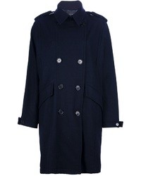 Женское темно-синее пальто от Kai-aakmann