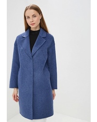 Женское темно-синее пальто от la Biali