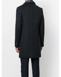 Мужское темно-синее пальто от Herno