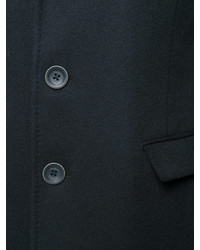 Мужское темно-синее пальто от Herno