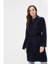 Женское темно-синее пальто от Lezzarine