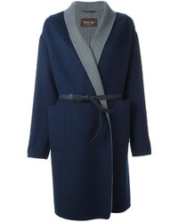 Женское темно-синее пальто от Loro Piana