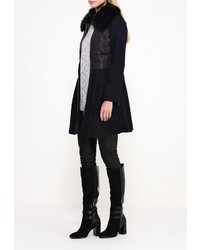 Женское темно-синее пальто от LOST INK