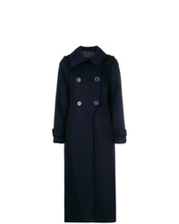 Женское темно-синее пальто от Mackage