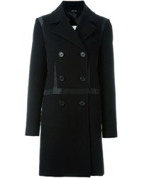 Женское темно-синее пальто от Maison Margiela