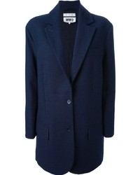 Женское темно-синее пальто от Maison Martin Margiela