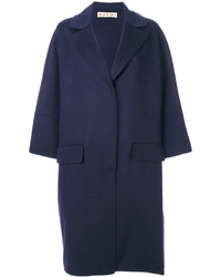 Женское темно-синее пальто от Marni