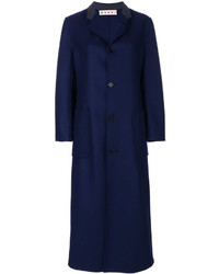 Женское темно-синее пальто от Marni