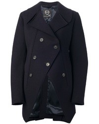Женское темно-синее пальто от McQ by Alexander McQueen