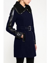 Женское темно-синее пальто от Morgan