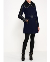 Женское темно-синее пальто от Morgan