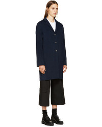 Женское темно-синее пальто от Acne Studios