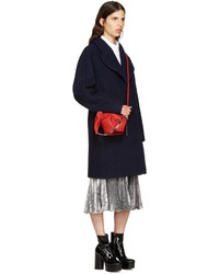 Женское темно-синее пальто от Carven