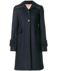 Женское темно-синее пальто от No.21
