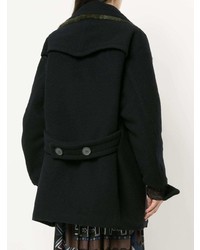 Женское темно-синее пальто от Kolor