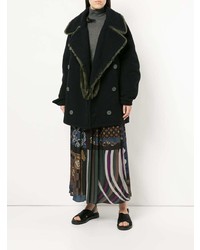 Женское темно-синее пальто от Kolor