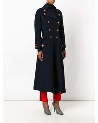 Женское темно-синее пальто от Versace Vintage