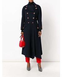 Женское темно-синее пальто от Versace Vintage