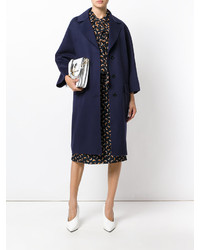 Женское темно-синее пальто от Marni