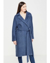 Женское темно-синее пальто от Pallari