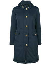 Женское темно-синее пальто от Peuterey