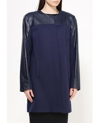 Женское темно-синее пальто от Piena