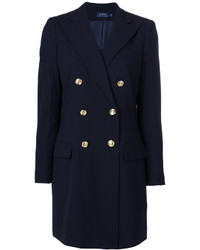 Женское темно-синее пальто от Polo Ralph Lauren