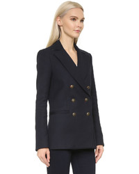 Женское темно-синее пальто от Veronica Beard