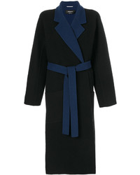 Женское темно-синее пальто от Rochas