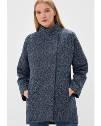 Женское темно-синее пальто от Rosso Style