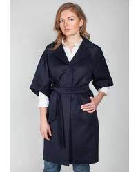 Женское темно-синее пальто от Shartrez