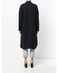 Женское темно-синее пальто от Forte Forte