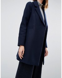 Женское темно-синее пальто от Warehouse