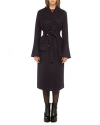 Женское темно-синее пальто от Soeasy