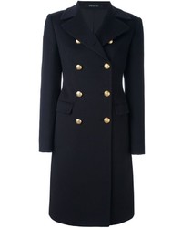 Женское темно-синее пальто от Tagliatore