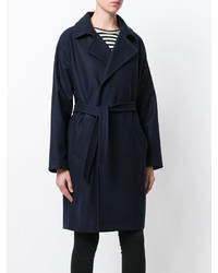 Женское темно-синее пальто от A.P.C.