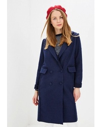 Женское темно-синее пальто от TrendyAngel
