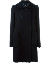 Женское темно-синее пальто от Twin-Set