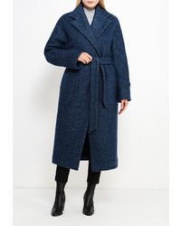 Женское темно-синее пальто от Uona