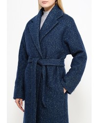 Женское темно-синее пальто от Uona