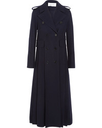 Женское темно-синее пальто от Valentino