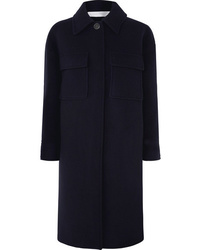 Женское темно-синее пальто от Victoria Victoria Beckham