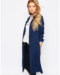 Женское темно-синее пальто от Vila