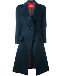 Женское темно-синее пальто от Vivienne Westwood