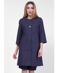 Женское темно-синее пальто от Vladi Collection