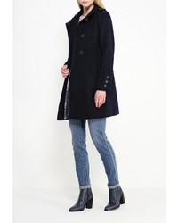 Женское темно-синее пальто от Wallis